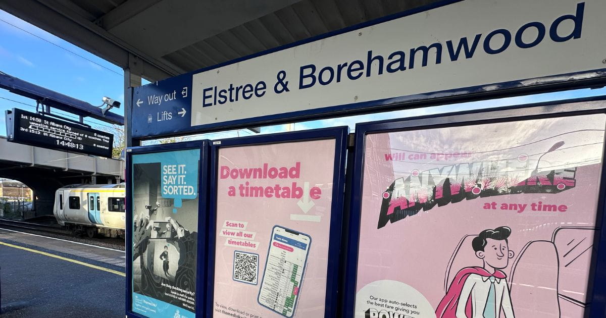 Elstree and Borehamwood station Thameslink
