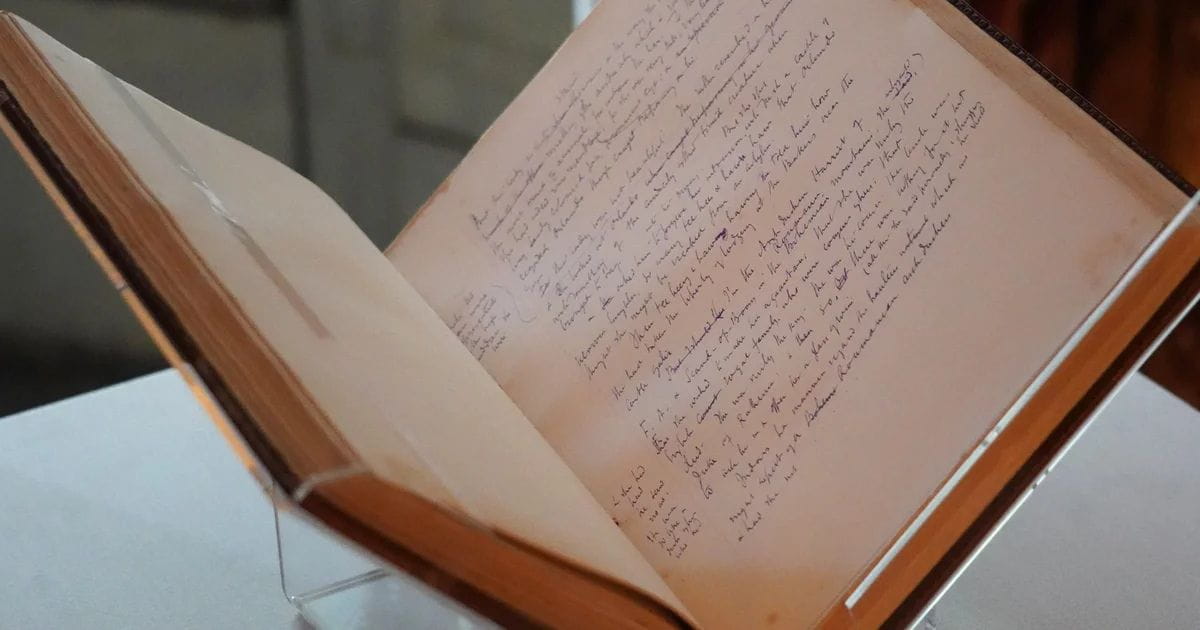 Original Orlando manuscript by Virginia Woolf at Knole in Kent