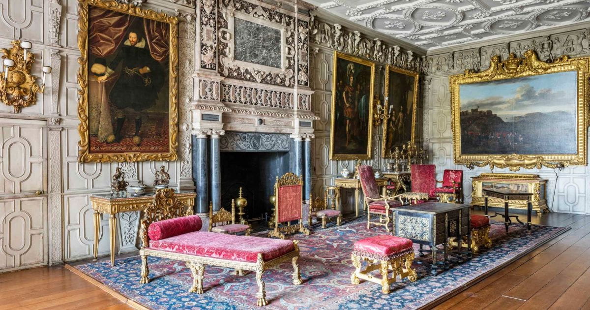 Showroom inside Knole house Sevenoaks