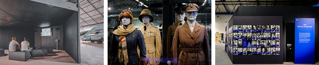 Exhibits at the RAF Museum