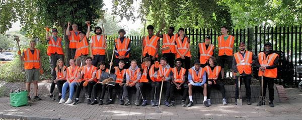 a group of people posing for the camera