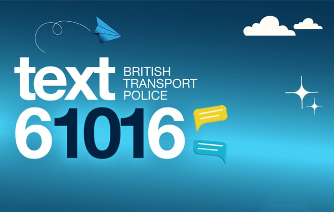 British Transport police free text service 61016