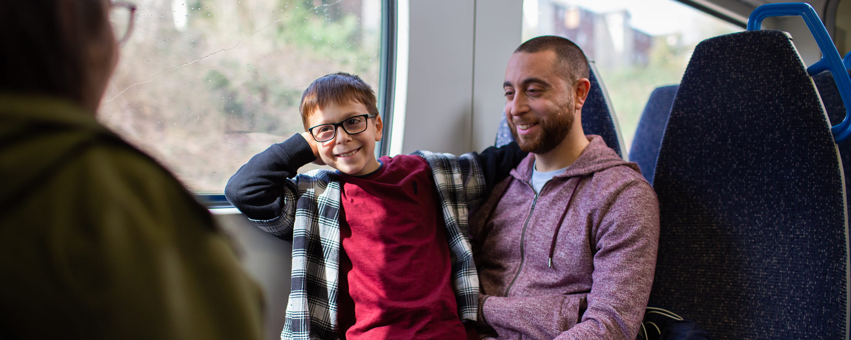 People sitting on a train