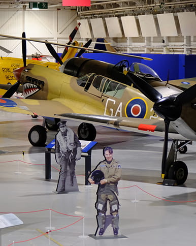 Planes in the RAF museum