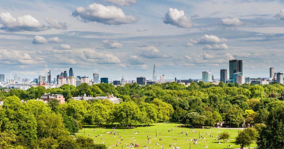 The view from Primrose Hill London