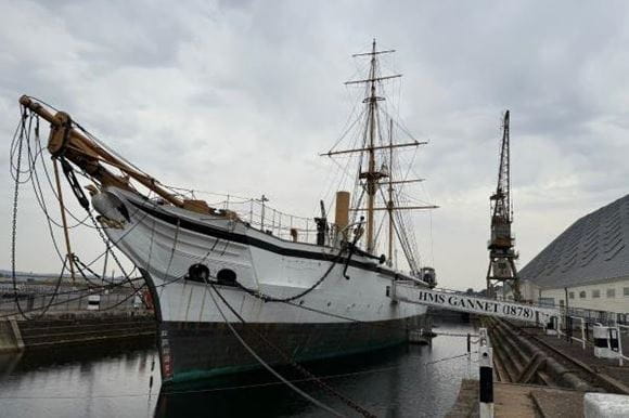HMS Gannet at Historic Dockyard Chatham