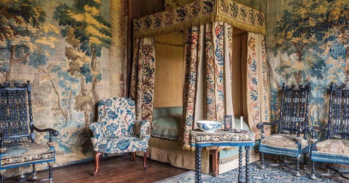 Lady Betty Germain's bedroom inside Knole Kent