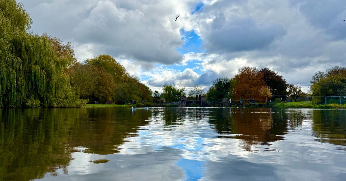 Chalk stream in St Albans