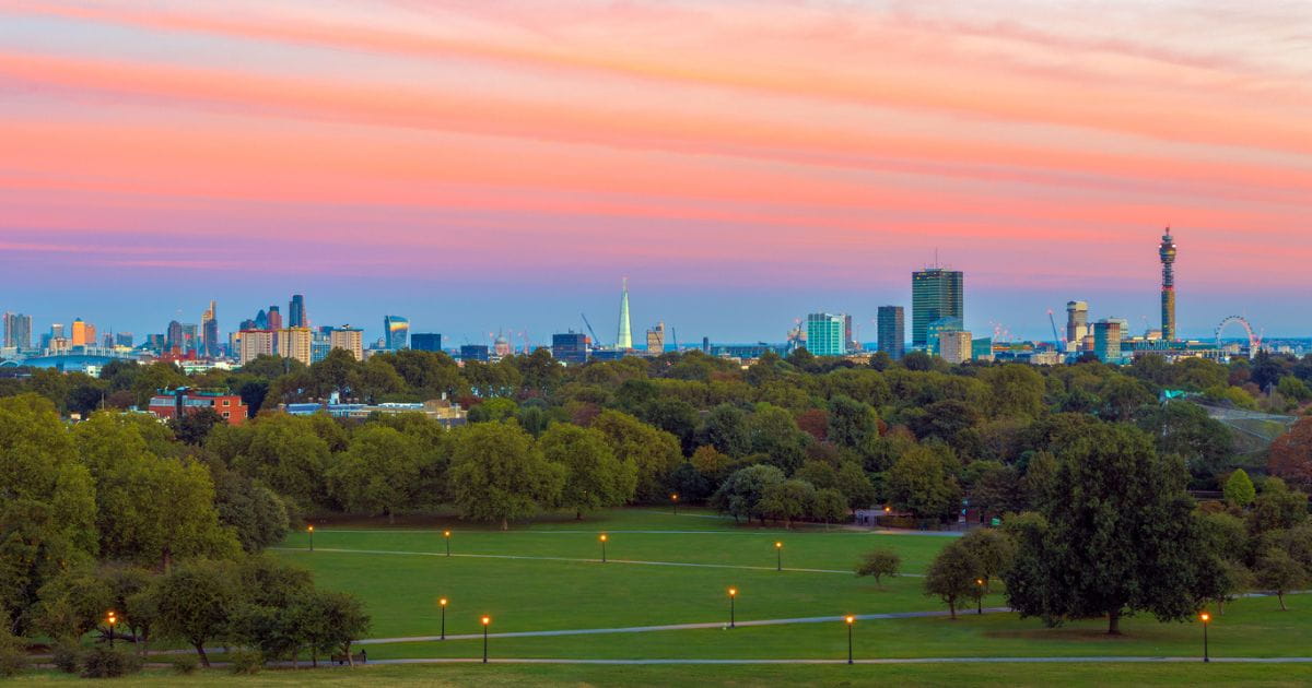 Primrose Hill at sunset